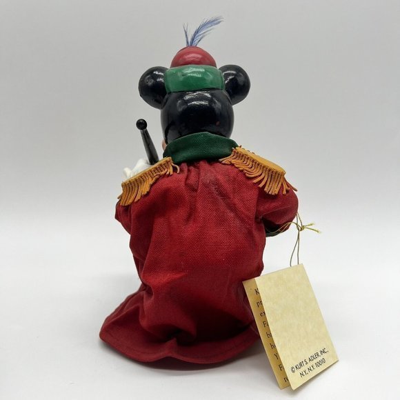 KSA Disney Fabriche "MICKEY MOUSE BANDLEADER" Kurt S. Adler Inc. VINTAGE - Picture 5 of 5